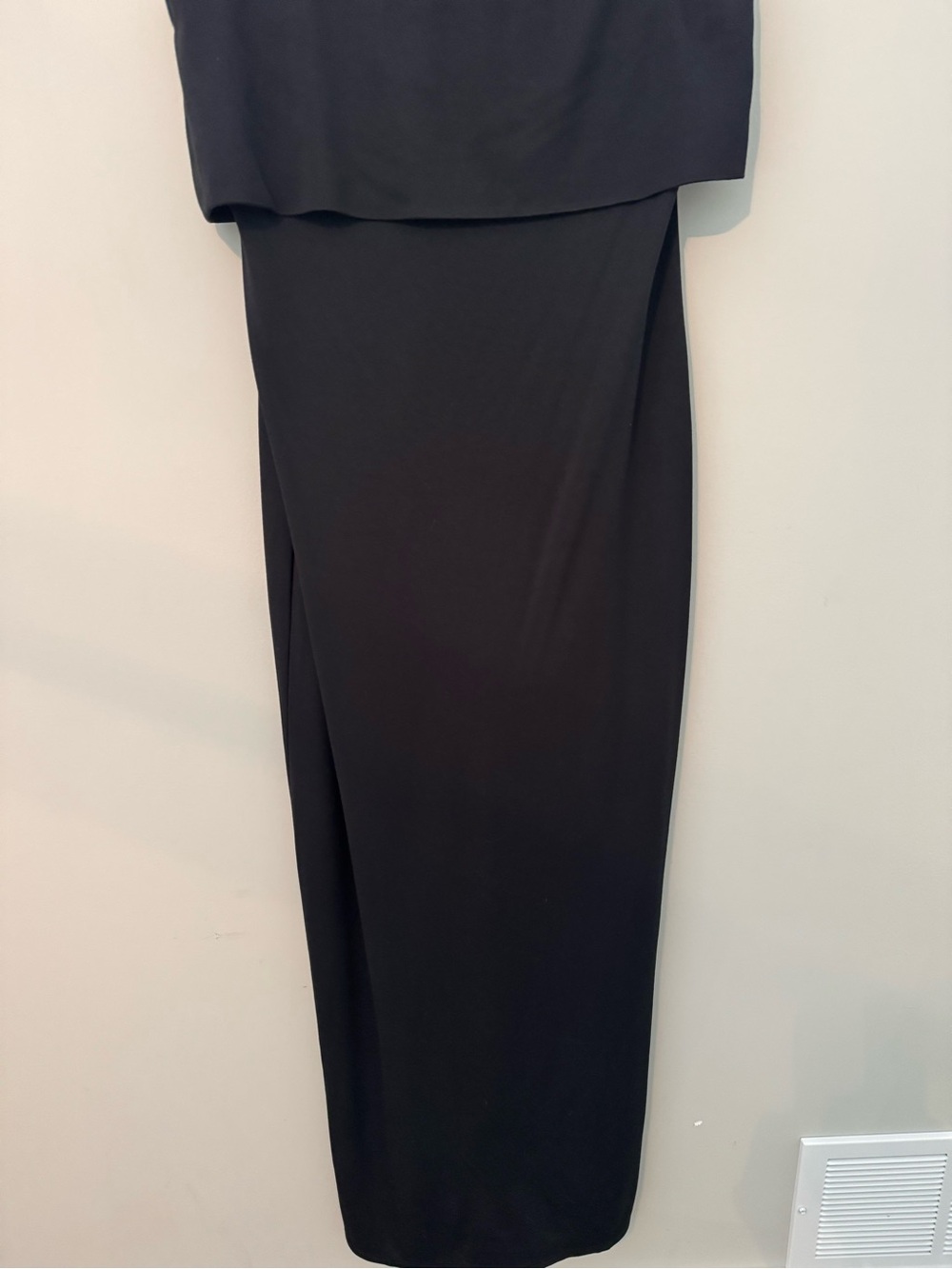 Classic Black Women's Column Knit / Jersey Dress